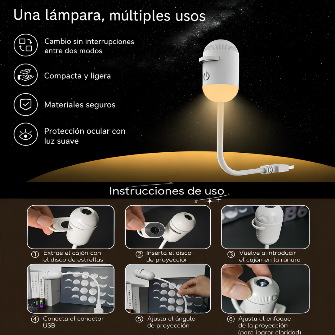 Proyector de Galaxias Para Sueños Felices