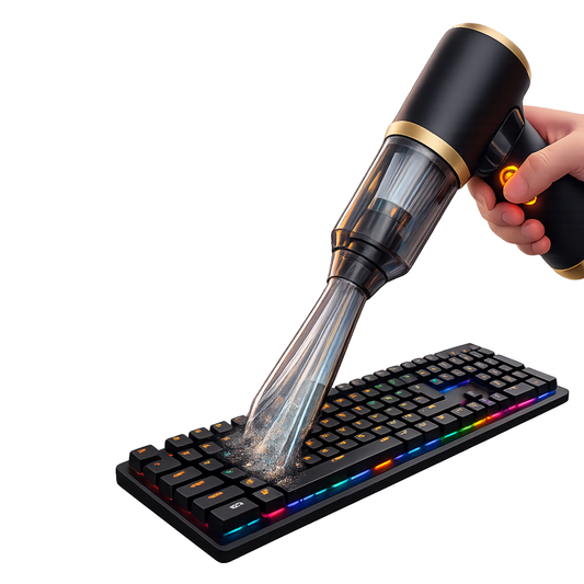 Premium Cordless Vacuum for Keyboards, PC Setup, and Multi-Surface Cleaning.